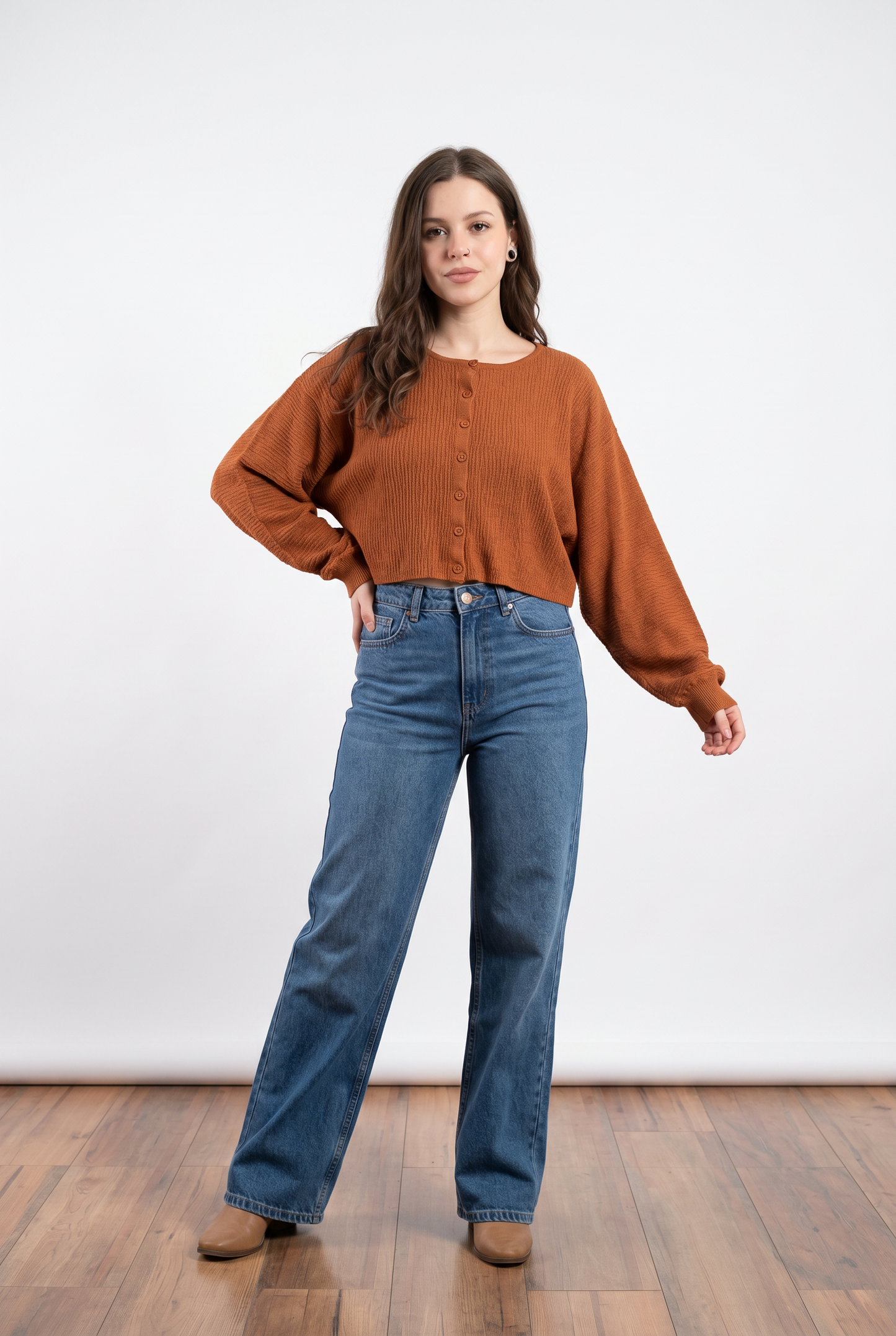 Cardigan manga mariposa