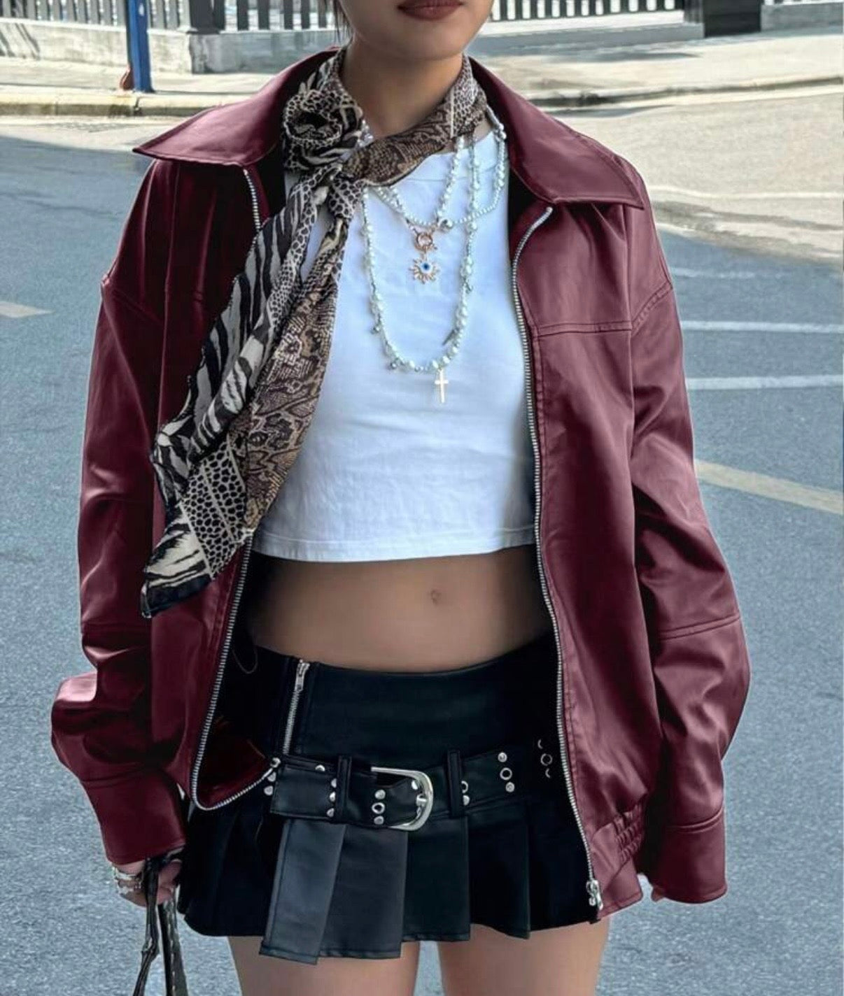 A. Leather Jacket oversize