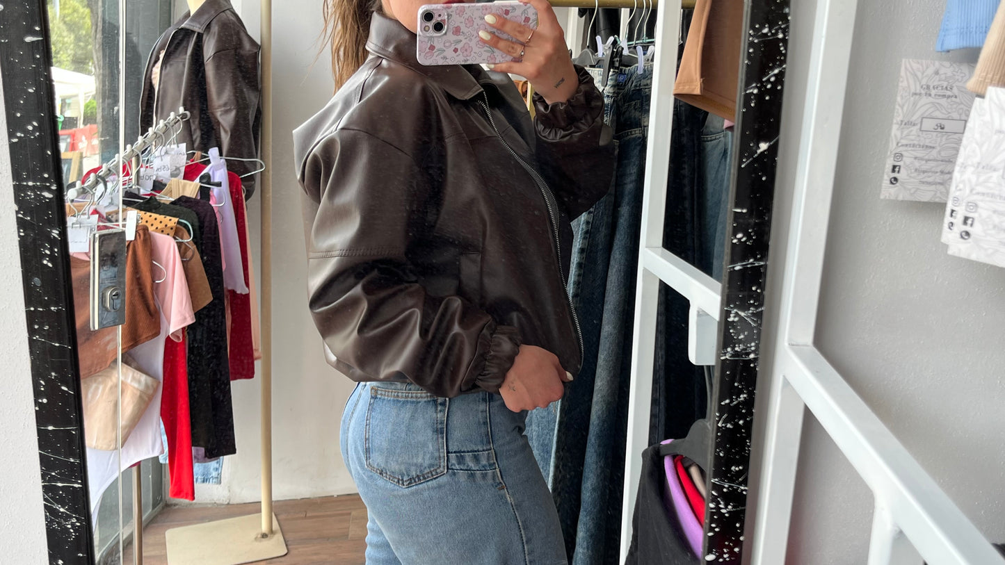 A. Leather Jacket oversize