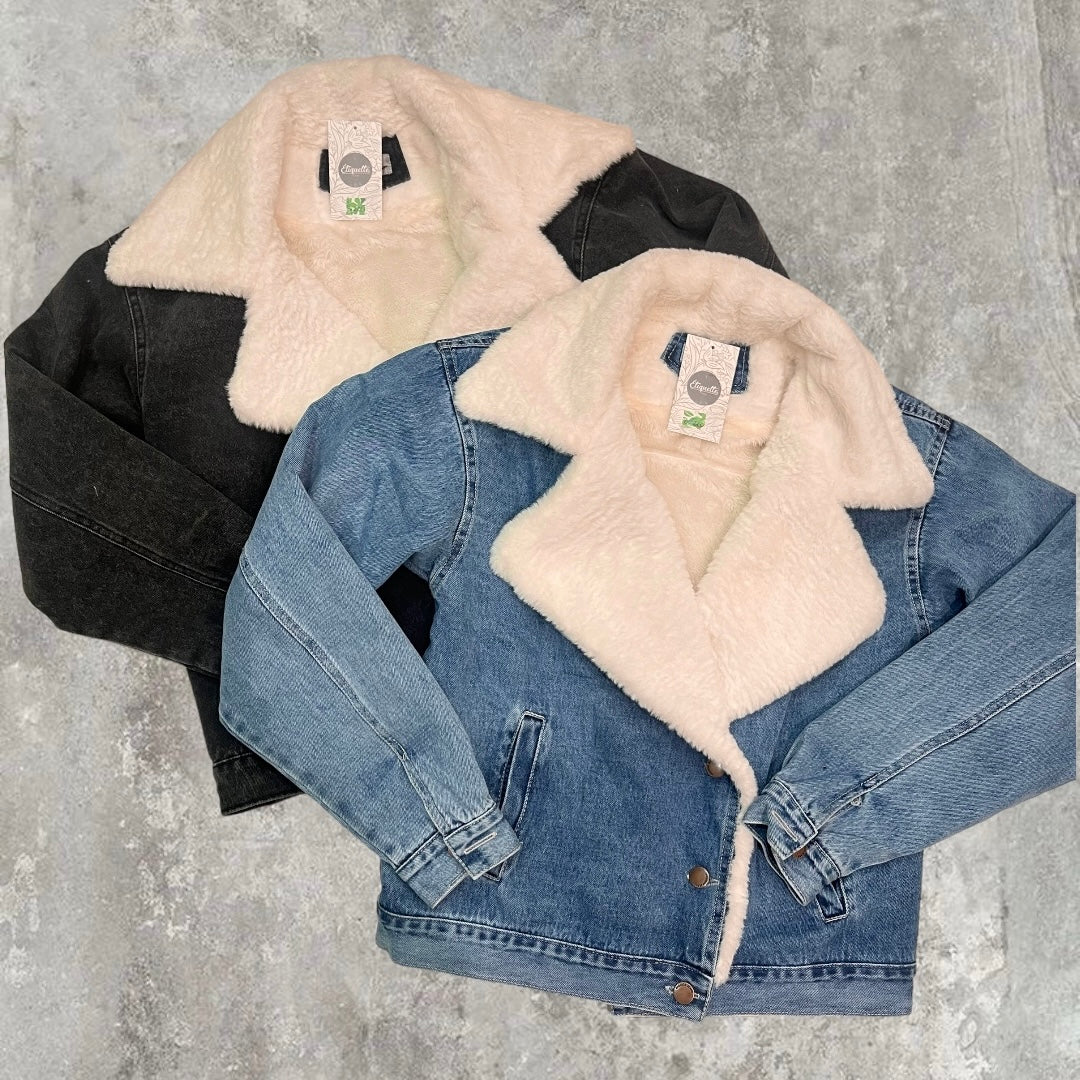 Chaqueta de Jean frisa