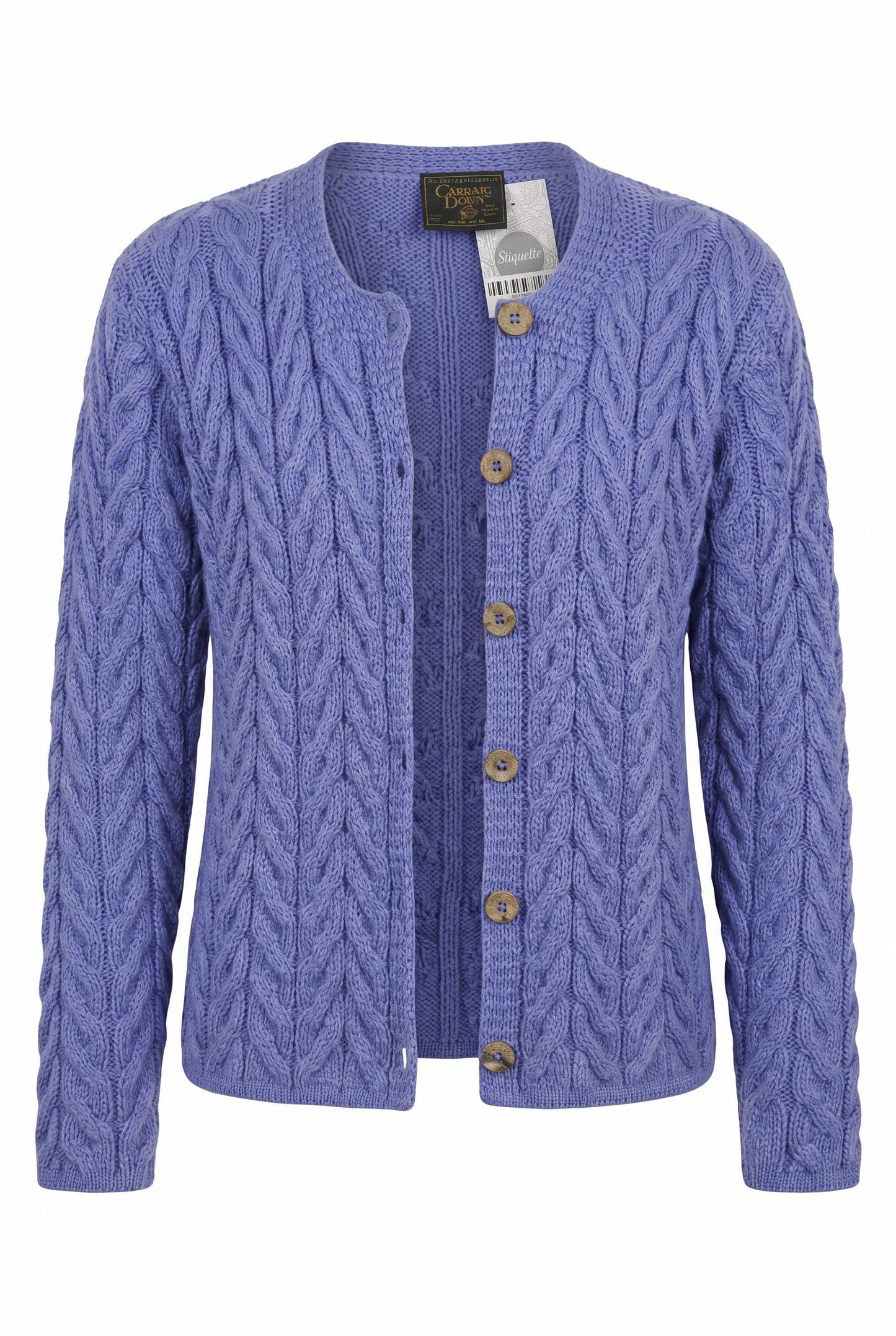 Cardigan lana tejido