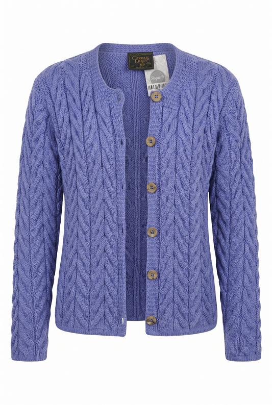 Cardigan lana tejido