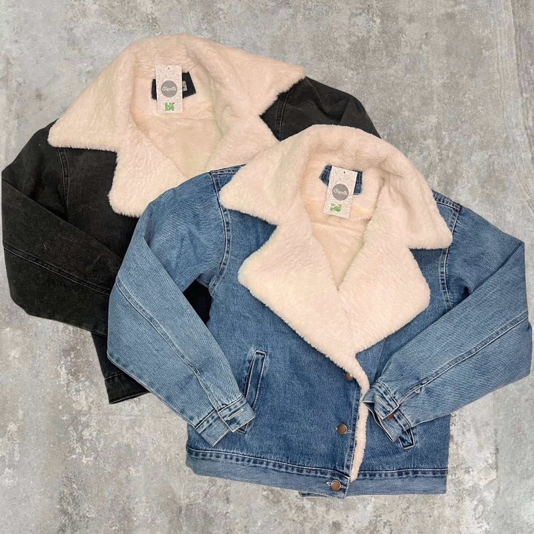 Chaqueta de Jean frisa