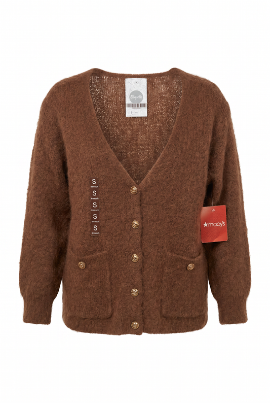 Cardigan tipo angora