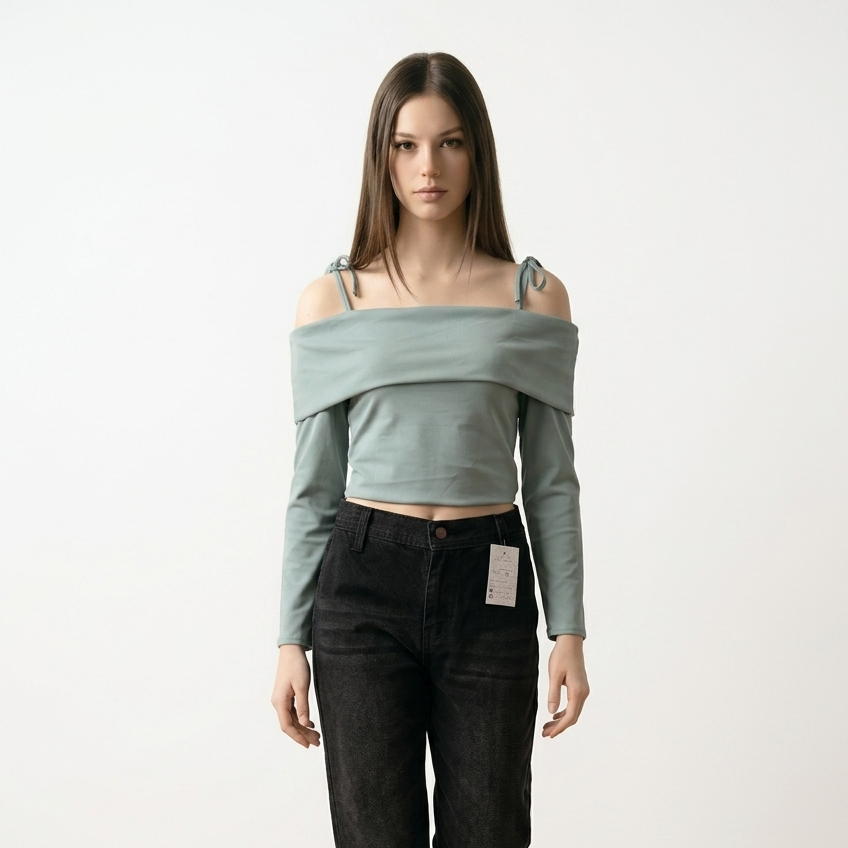 Blusa off shoulder