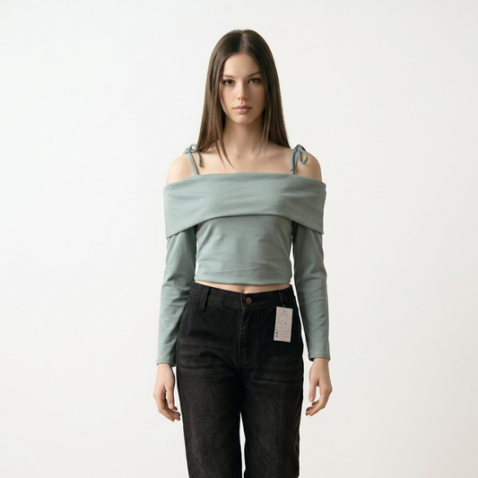 Blusa off shoulder