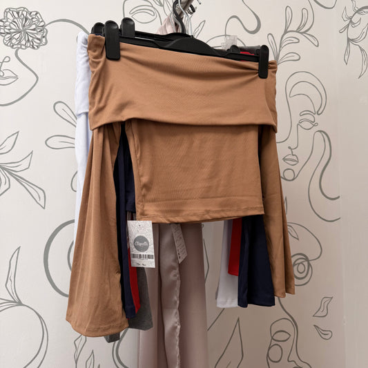 Blusa Off shoulder manga campana