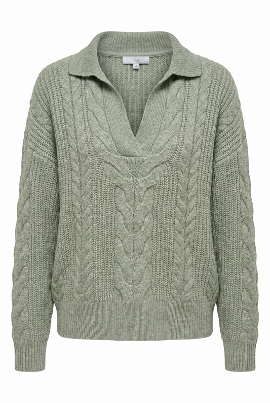 Chompa cuello camisa