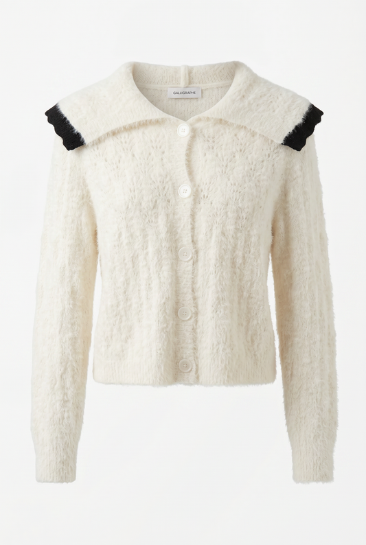 Cardigan blanco