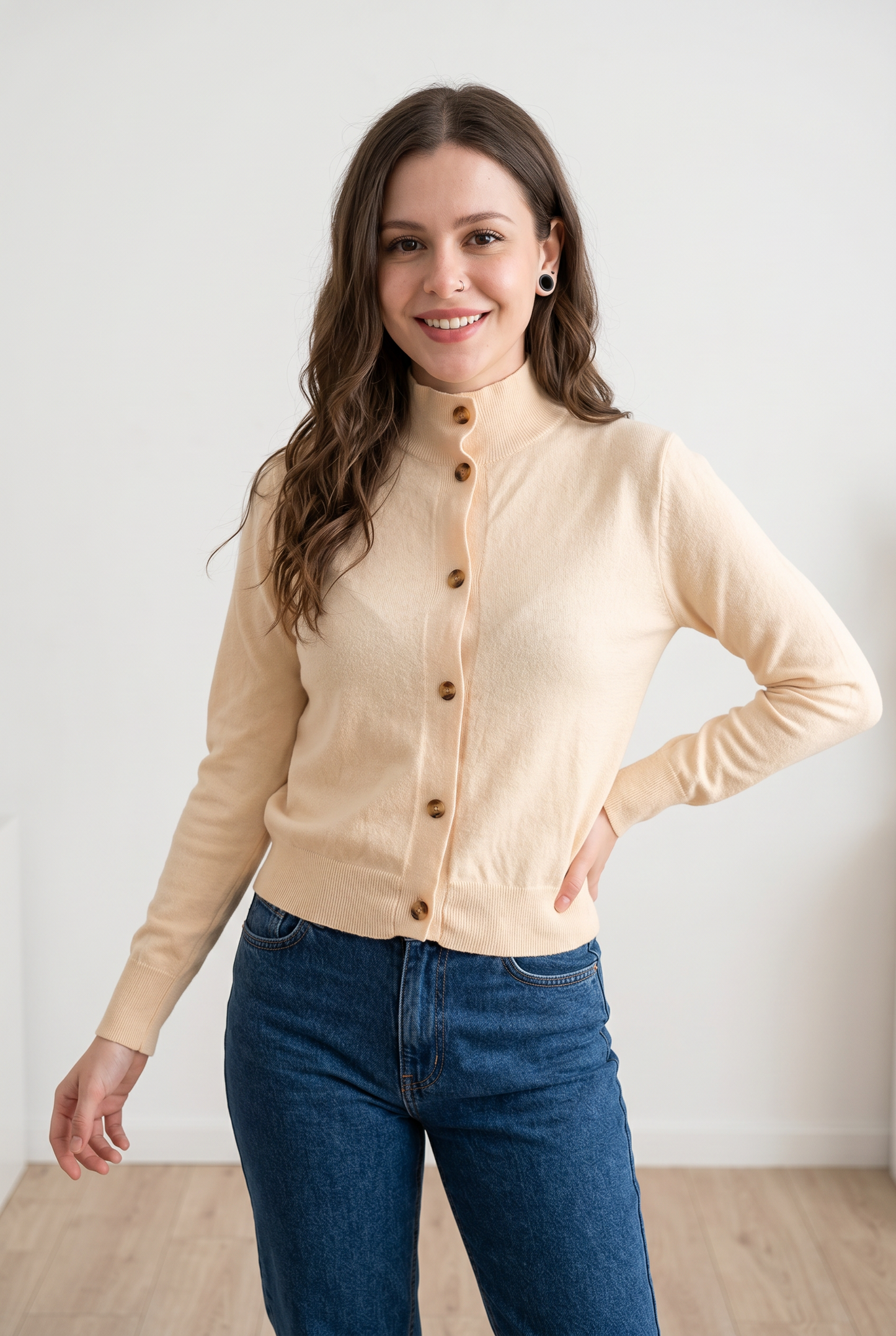 X. Cardigan delgado